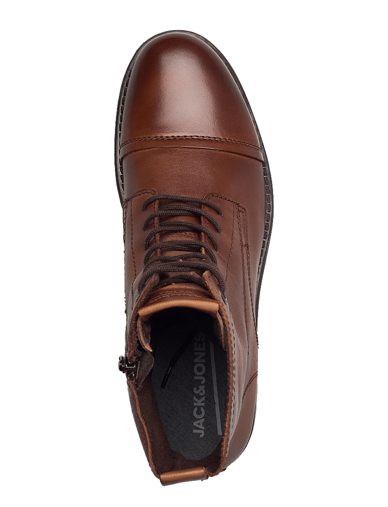 Jack & Jones - JFWSHAUN LEATHER BOOT SN - winterstiefel - cognac - 4