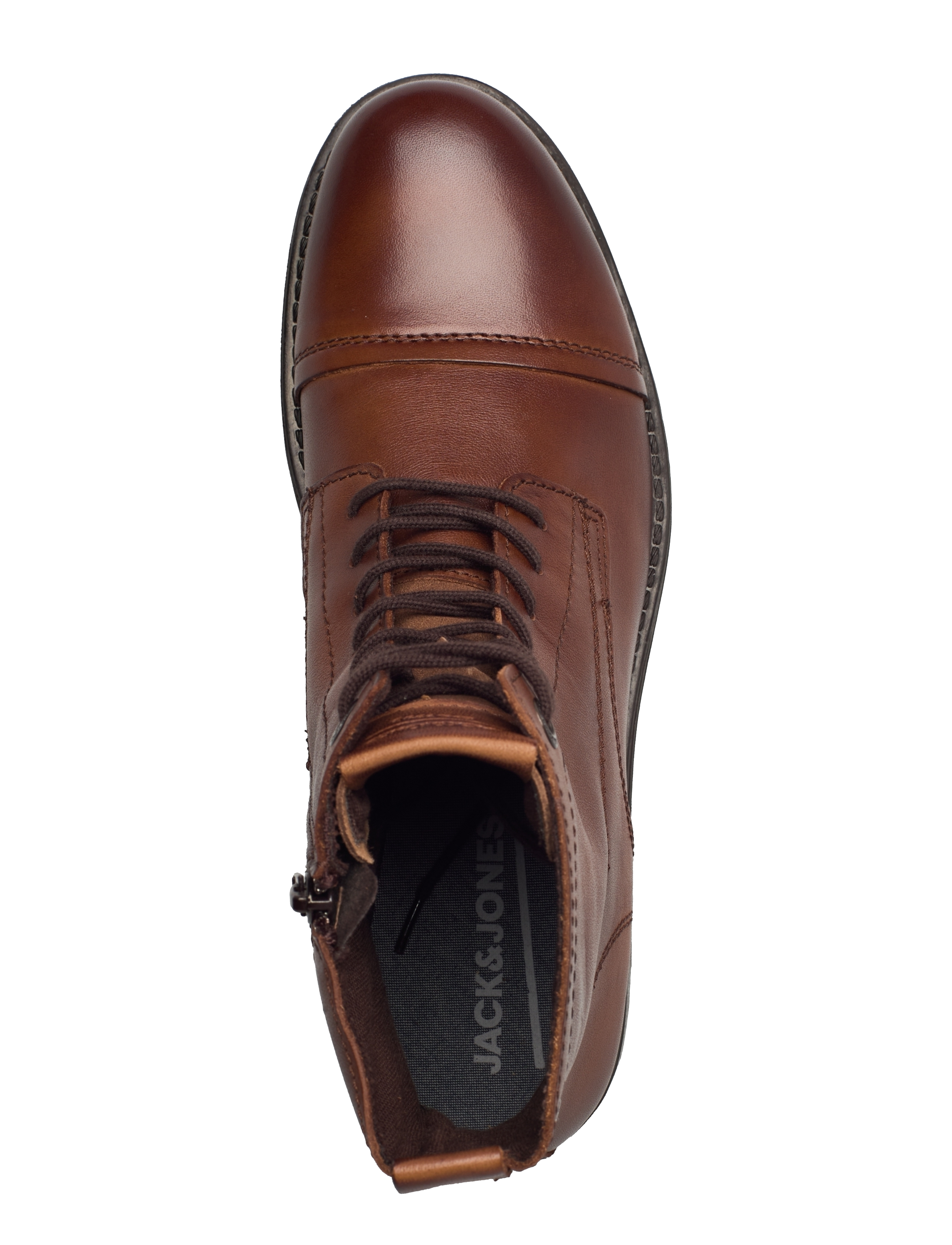 Jack & Jones - JFWSHAUN LEATHER BOOT SN - winterstiefel - cognac - 4