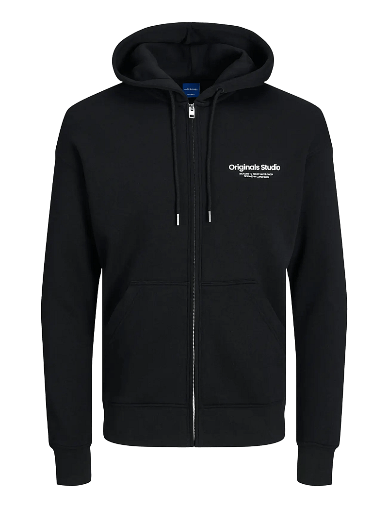 Jack & Jones - JORVESTERBRO SWEAT ZIP HOOD NOOS - kapuzenpullover - black - 1