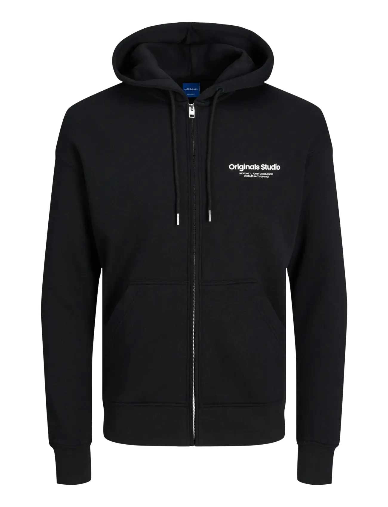 Jack & Jones JORVESTERBRO SWEAT ZIP HOOD NOOS - Hættetrøjer - BLACK / black