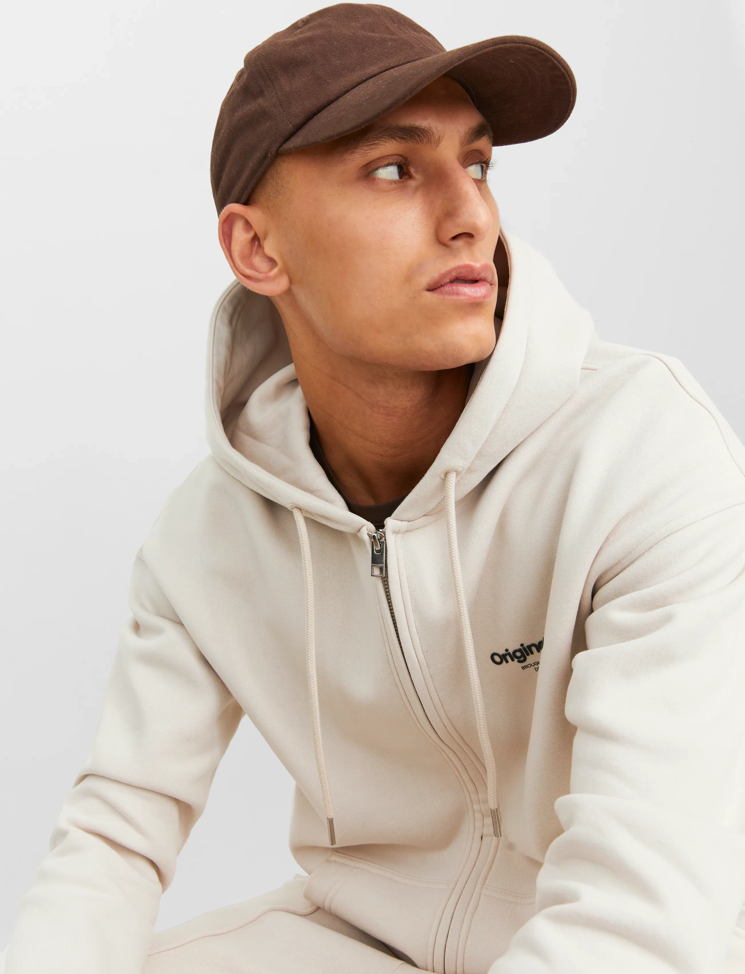 Jack & Jones - JORVESTERBRO SWEAT ZIP HOOD NOOS - sweatshirts - moonbeam - 5