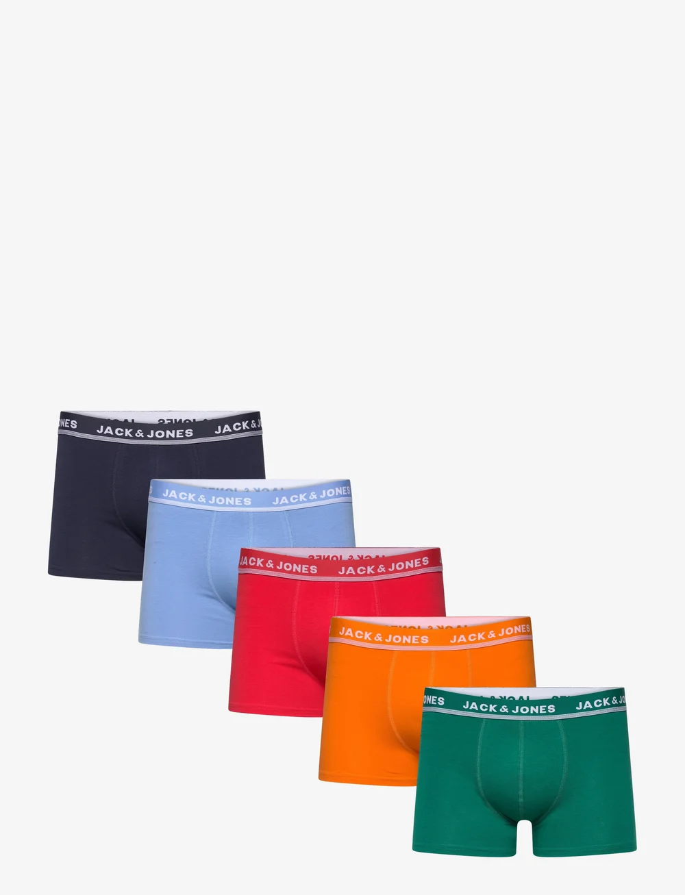 Jack & Jones Jaccolorful Kent Trunks 5 Pack – underpants – shop at Booztlet