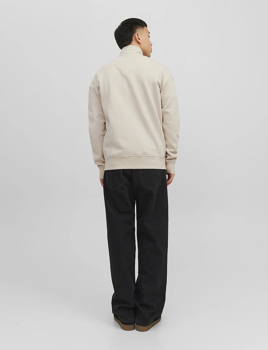 Jack & Jones - JORVESTERBRO SWEAT QUARTER ZIP HN NOOS - collections - moonbeam - 3