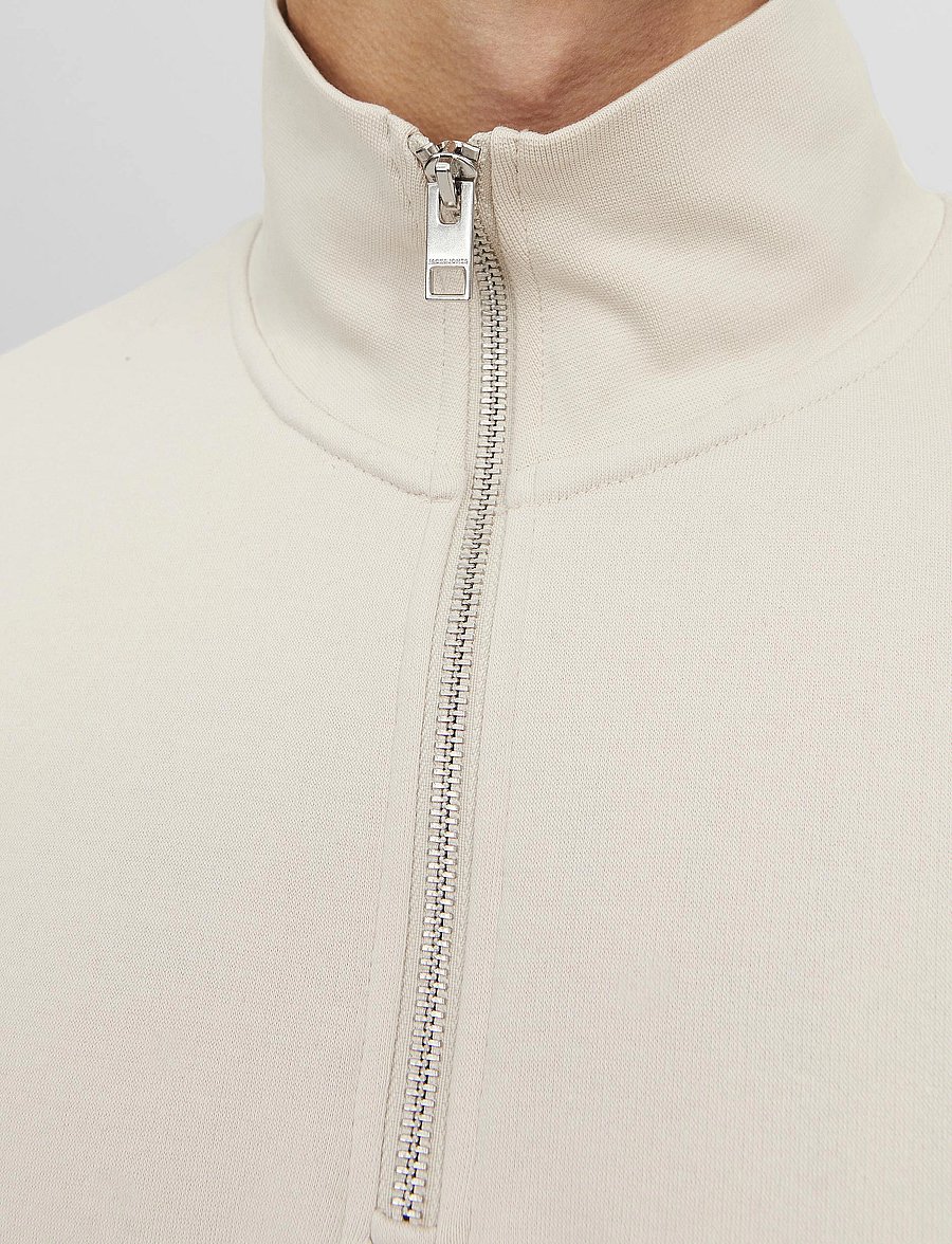 Jack & Jones - JORVESTERBRO SWEAT QUARTER ZIP HN NOOS - collections - moonbeam - 4