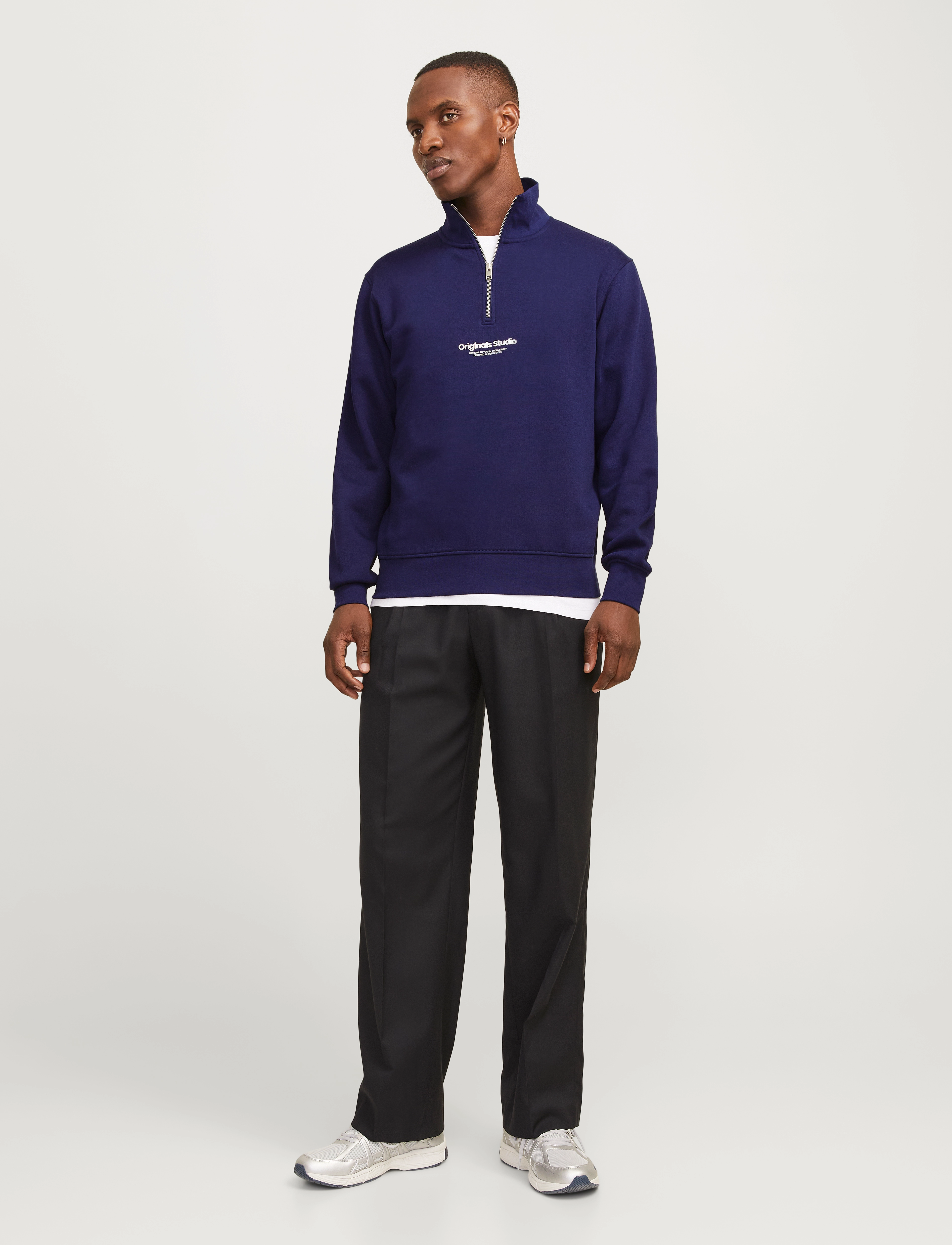Jack & Jones - JORVESTERBRO SWEAT QUARTER ZIP HN SN - urlaubsfavoriten - ocean cavern - 4