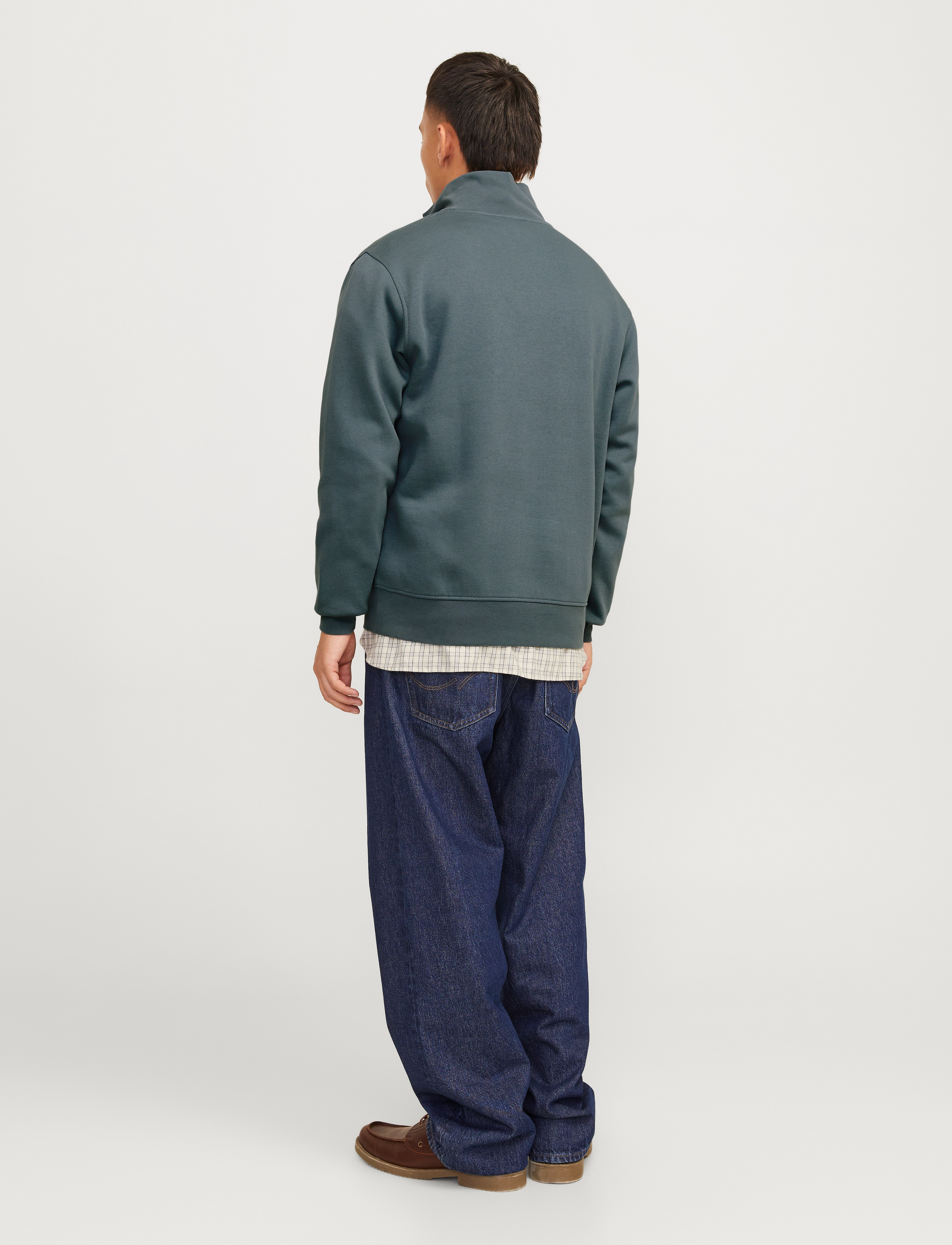 Jack & Jones - JORVESTERBRO SWEAT QUARTER ZIP HN SN - puhkuse põhitooted - stormy weather - 2