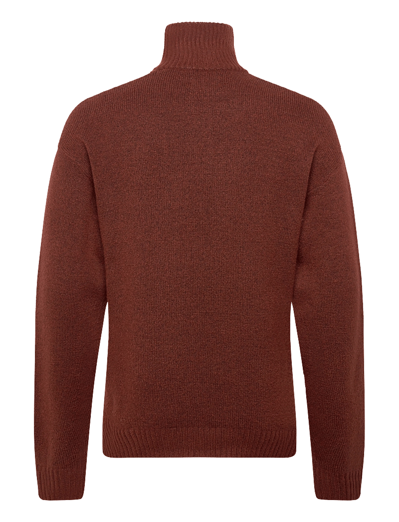 Jack & Jones - JOROLLIE KNIT HALF ZIP SN - halfzip strik - brandy brown - 1