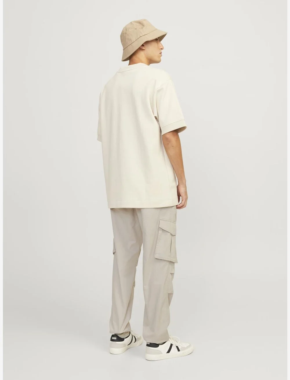 Jack & Jones - JPSTKANE NOAH CUFFED CARGO NOOS - cargobyxor - silver cloud - 3