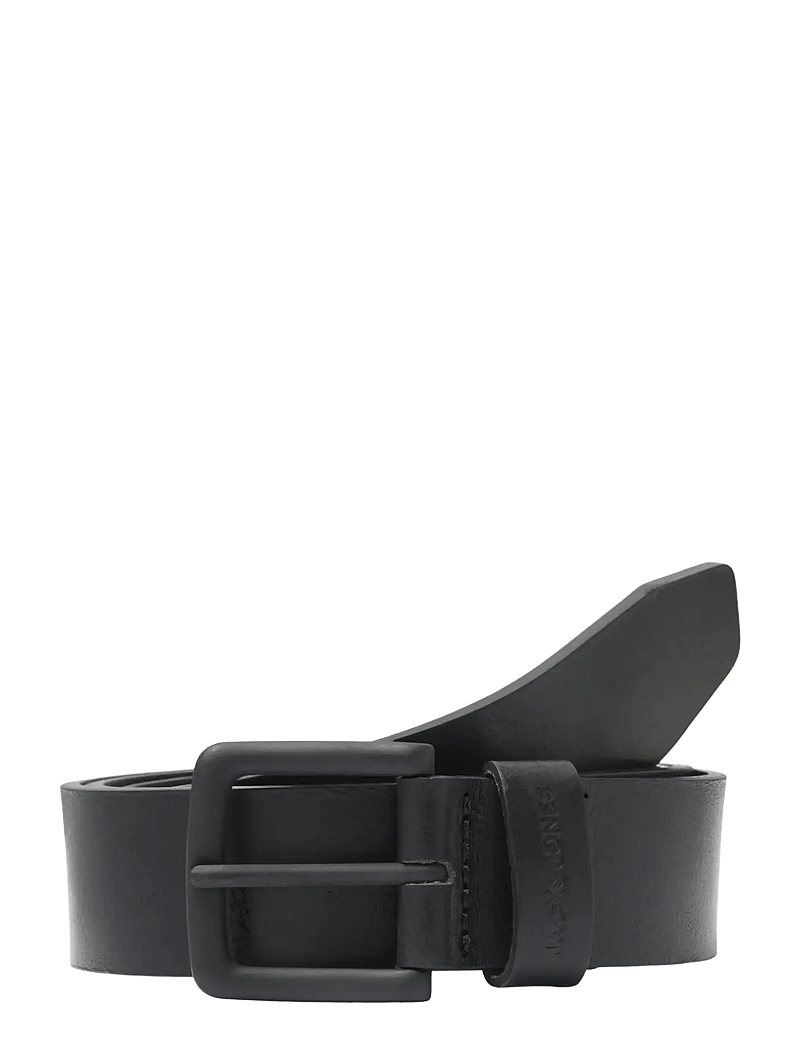 Jack & Jones - JACROMA LEATHER BELT NOOS - classic belts - black - 1