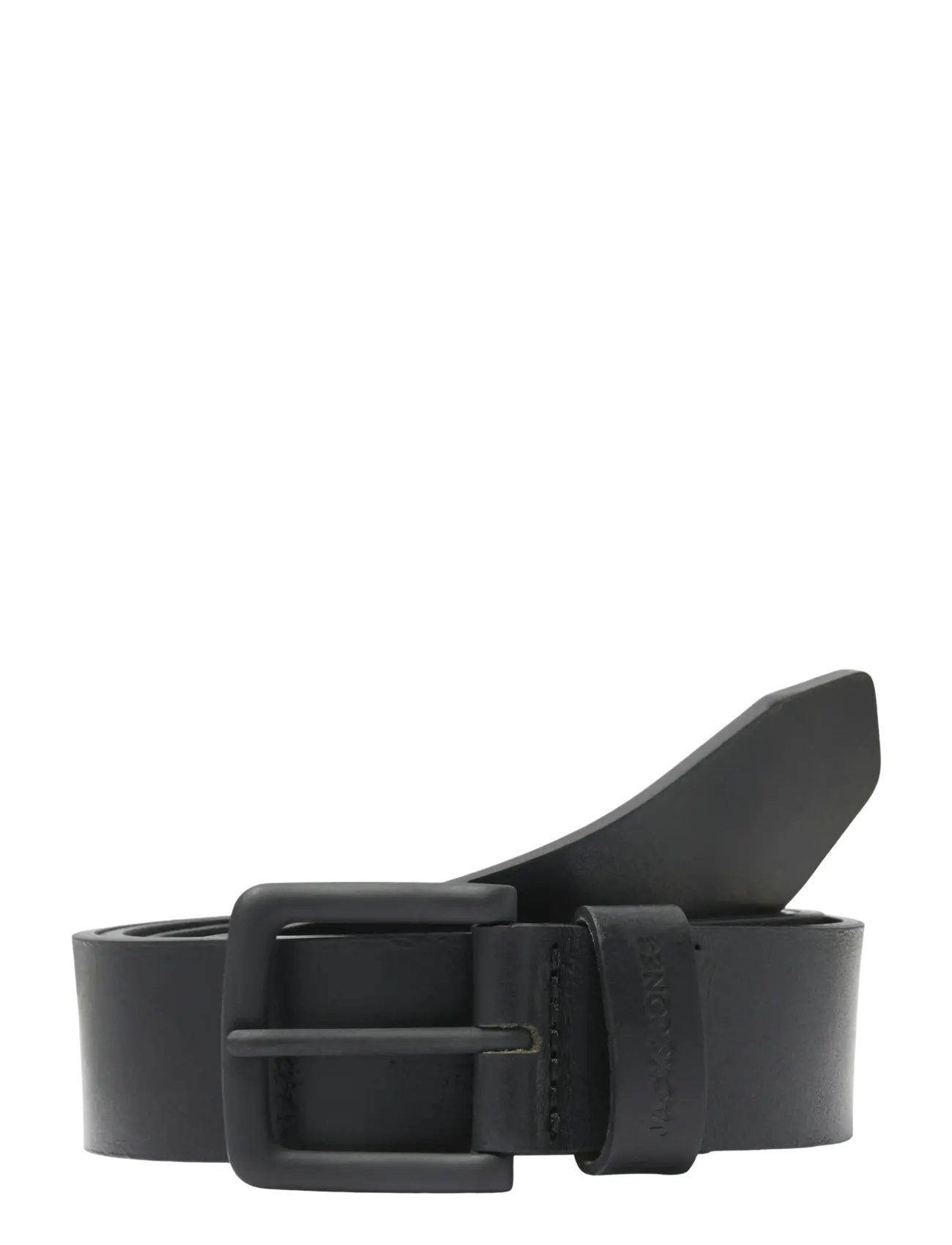 Jack & Jones JACROMA LEATHER BELT NOOS - Belts - BLACK / black