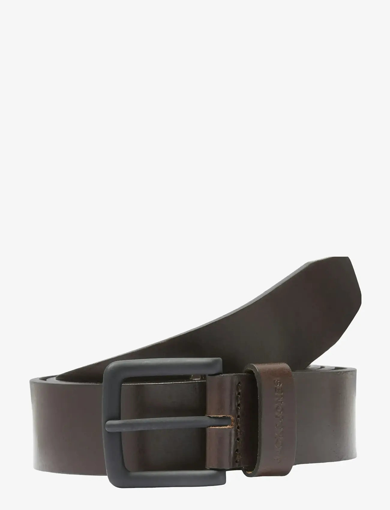 Jack & Jones - JACROMA LEATHER BELT NOOS - classic belts - black coffee - 1