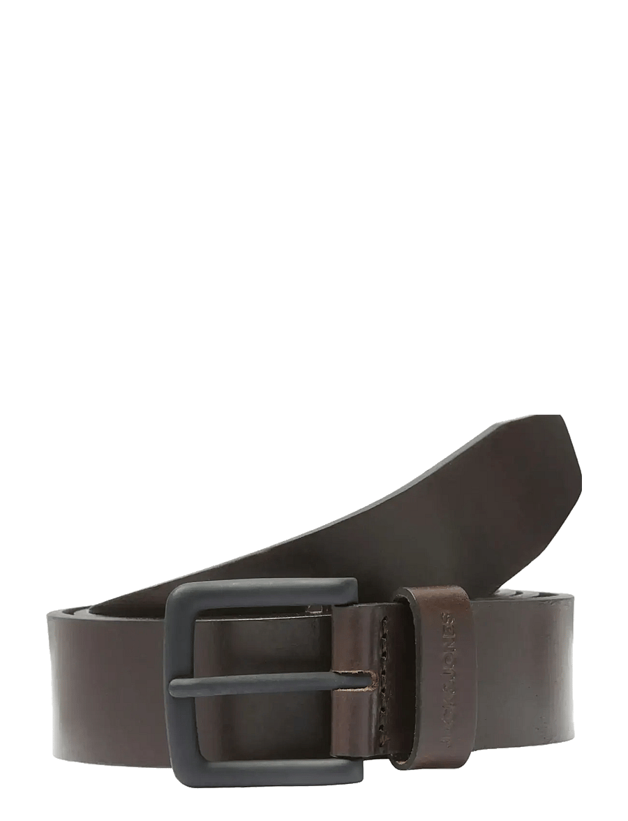 Jack & Jones - JACROMA LEATHER BELT NOOS - klassisch gürtel - black coffee - 1