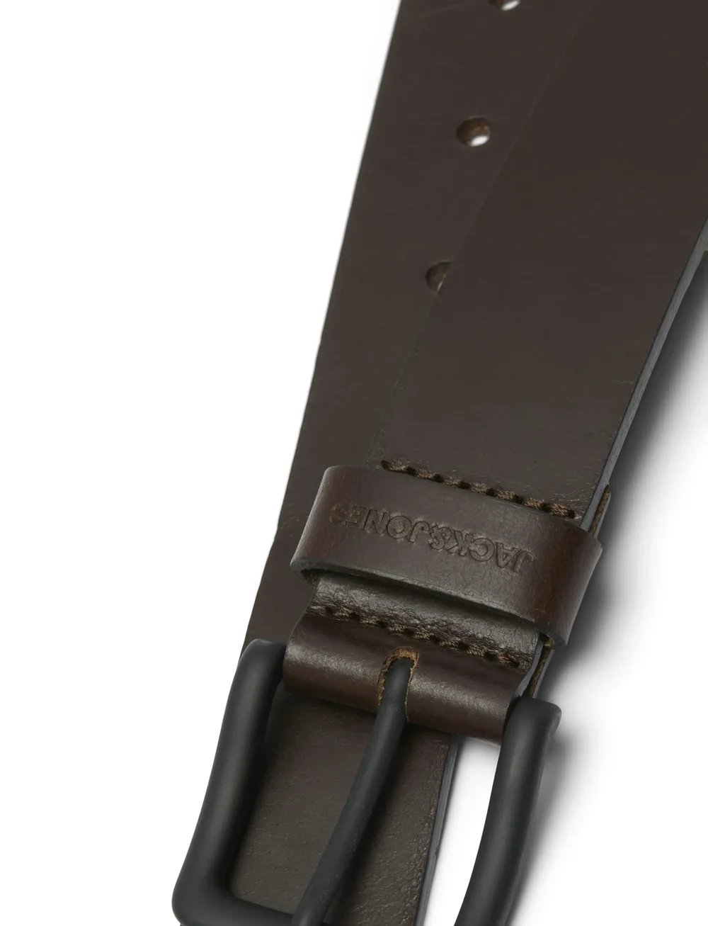 Jack & Jones - JACROMA LEATHER BELT NOOS - klassiska skärp - black coffee - 3