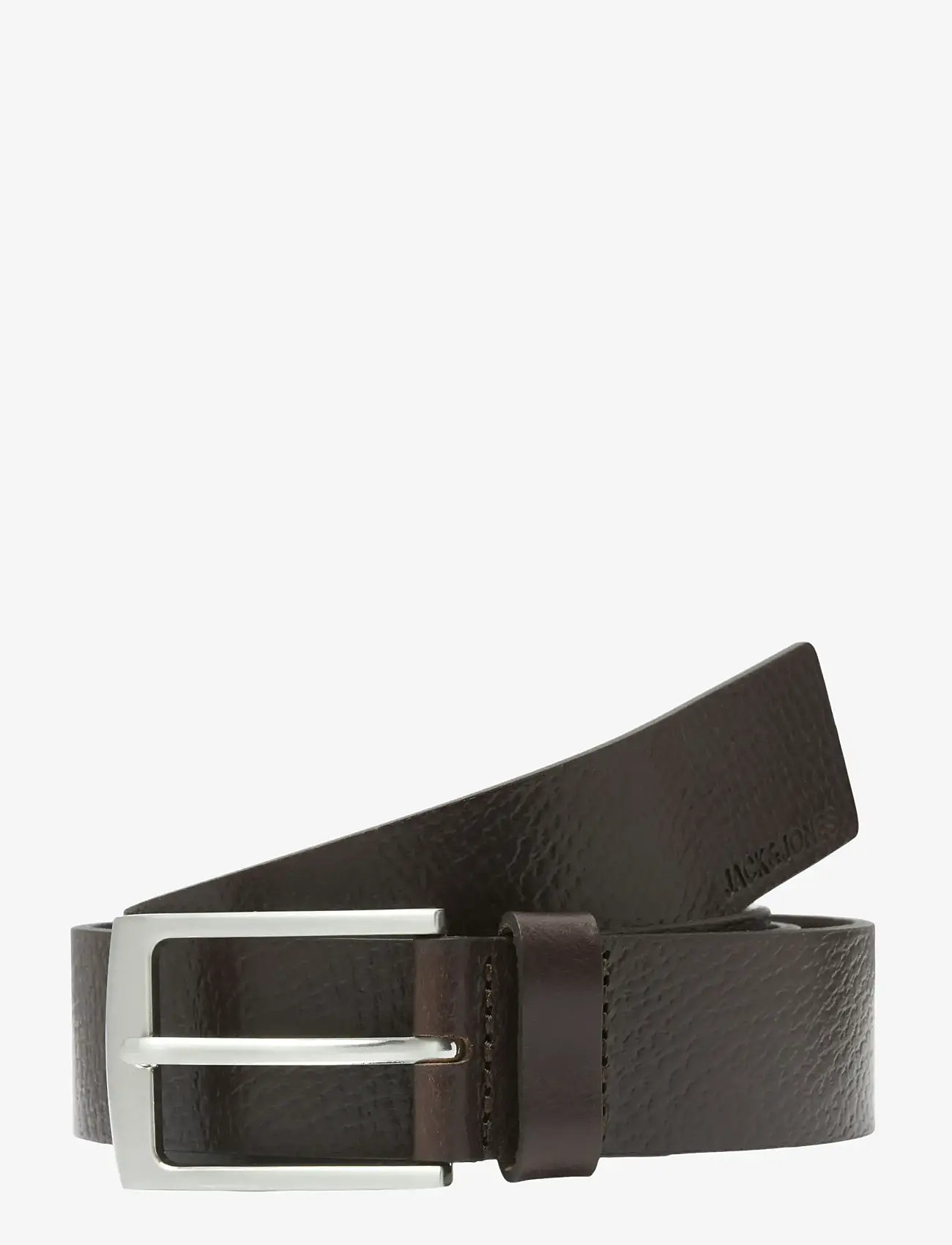 Jack & Jones - JACSTOCKHOLM LEATHER BELT NOOS - klassiska skärp - black coffee - 1