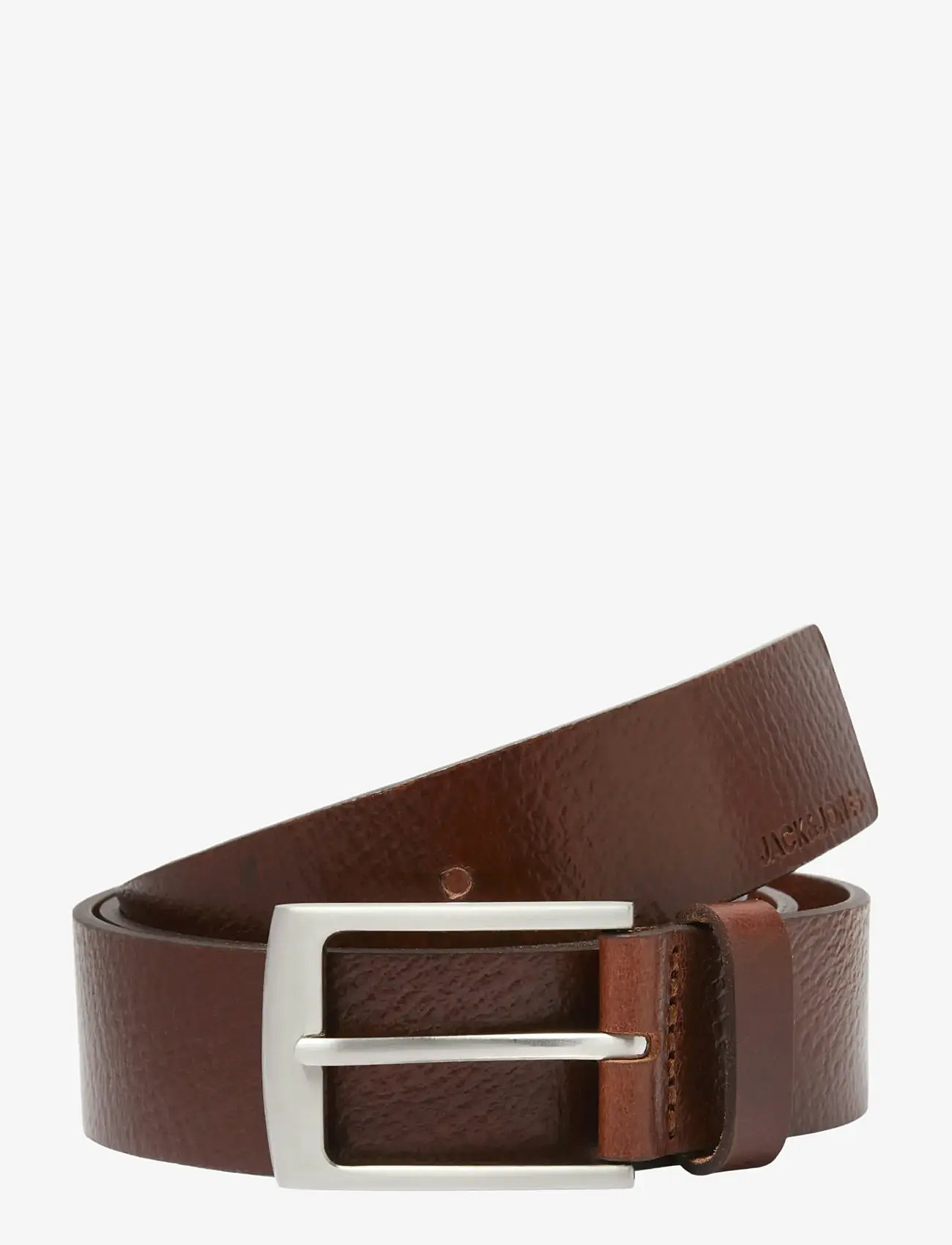 Jack & Jones - JACSTOCKHOLM LEATHER BELT NOOS - klassiska skärp - brown stone - 1