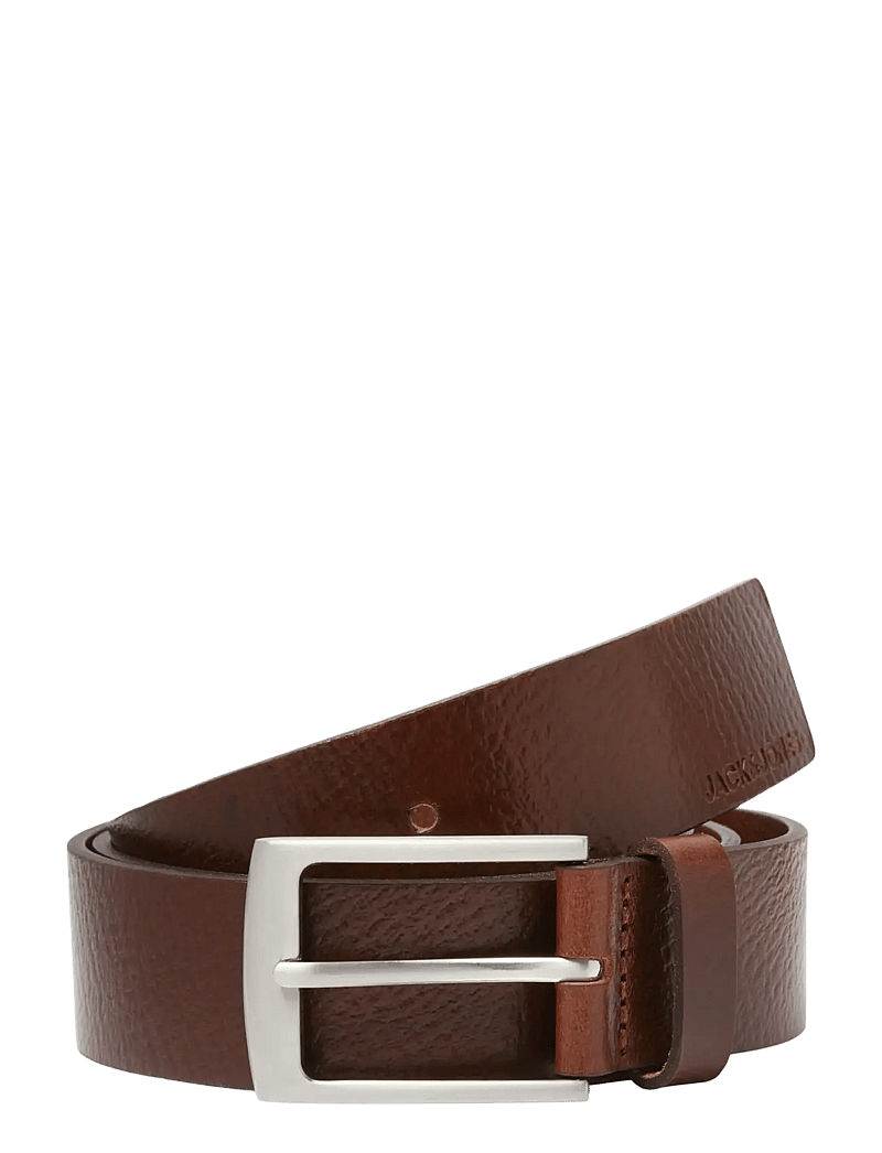 Jack & Jones - JACSTOCKHOLM LEATHER BELT NOOS - klassiska skärp - brown stone - 1