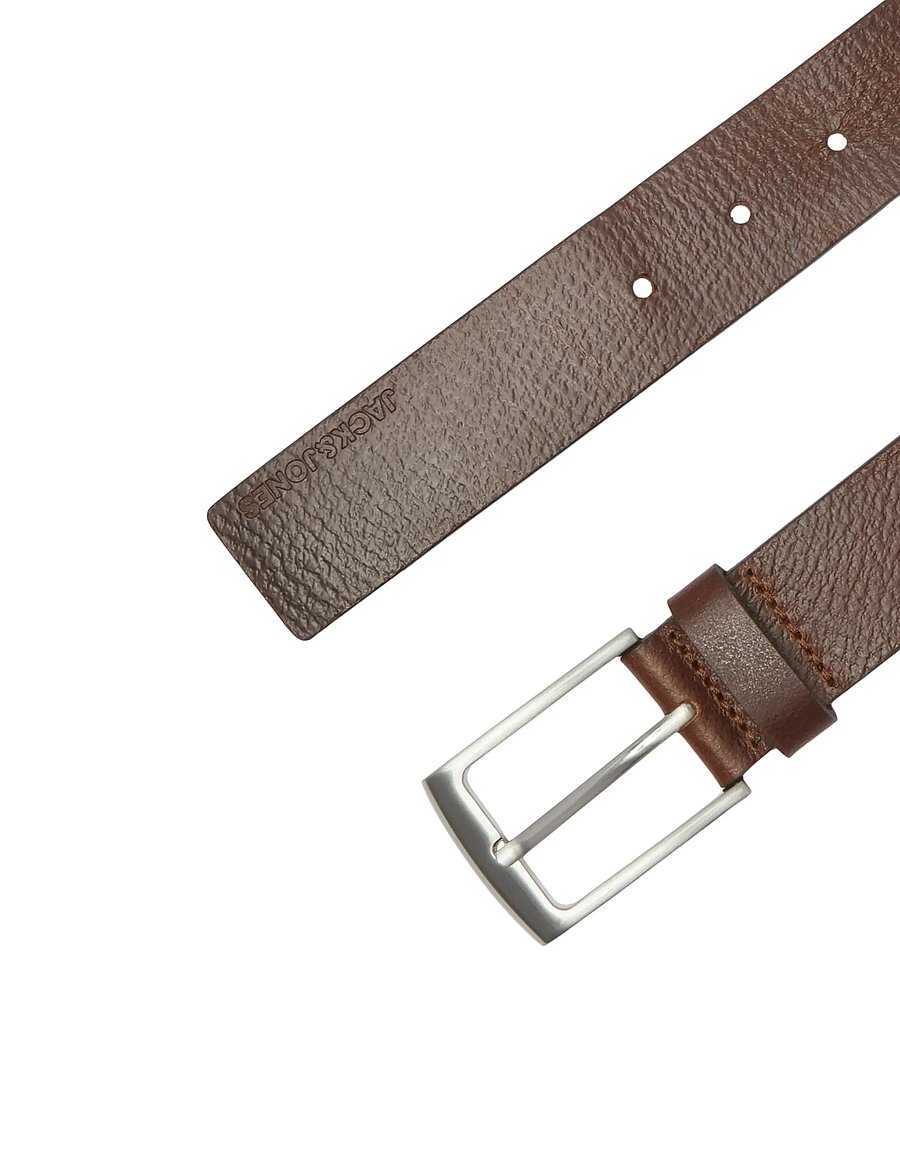 Jack & Jones - JACSTOCKHOLM LEATHER BELT NOOS - ceintures classiques - brown stone - 2