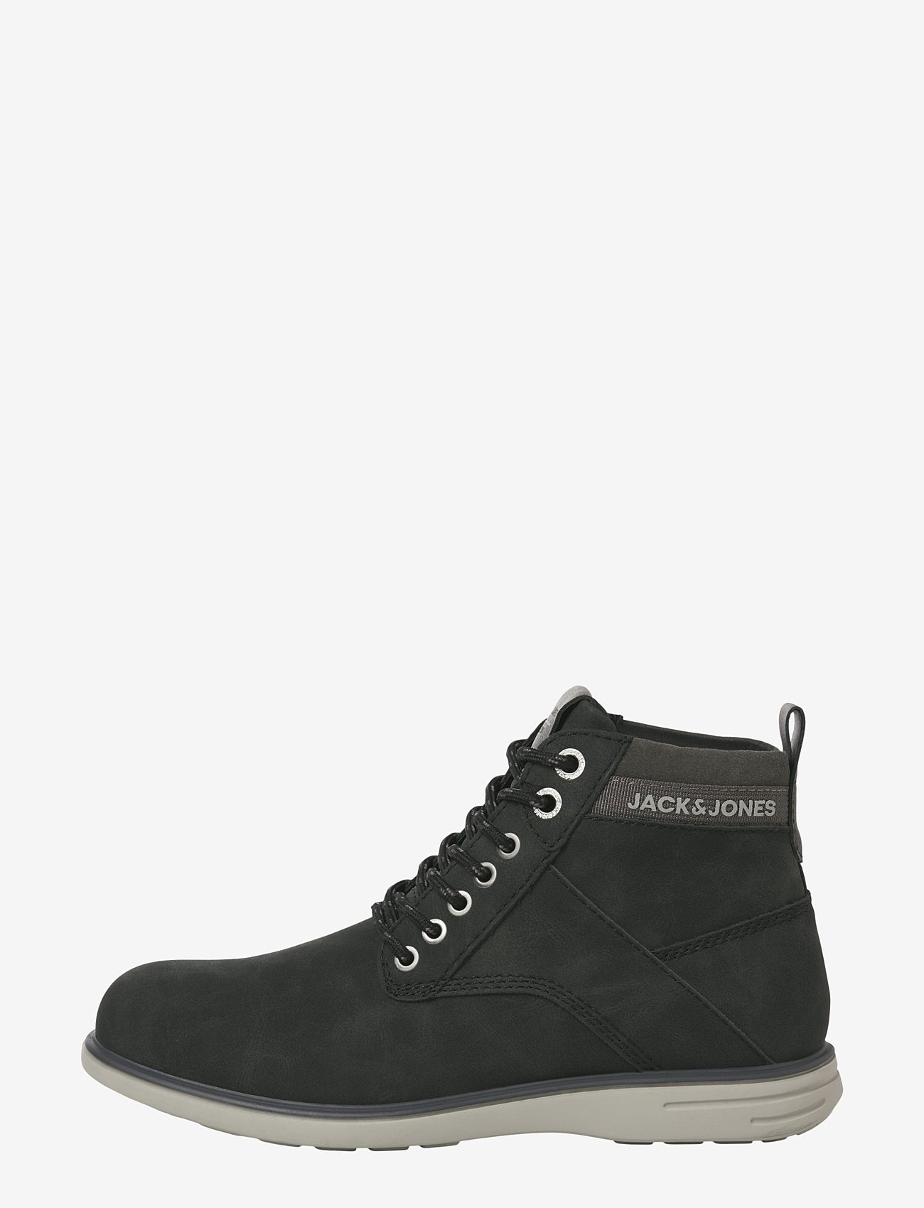 Jack & Jones - JFWDENVER PU COMBO BOOT - støvler med snøre - anthracite - 1
