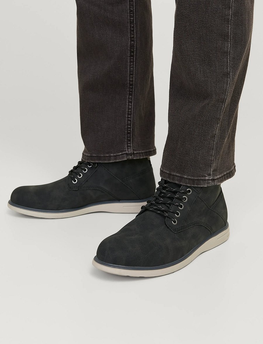 Jack & Jones - JFWDENVER PU COMBO BOOT - paeltega saapad - anthracite - 0
