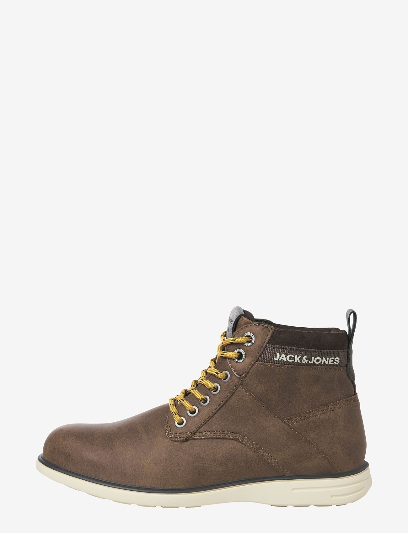 Jack & Jones - JFWDENVER PU COMBO BOOT - støvler med snøre - cappuccino - 1