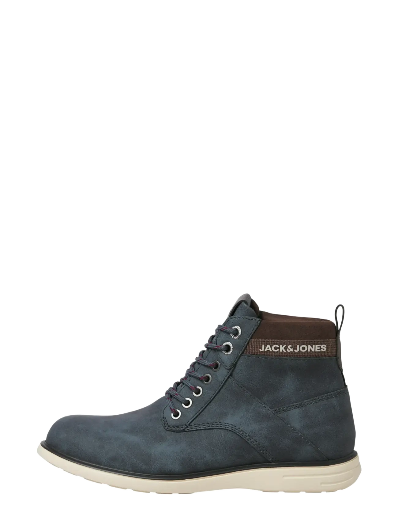 Jack & Jones Jfwdenver Pu Combo Boot, 41, Boots, Marineblau - Lace Up Männerswear