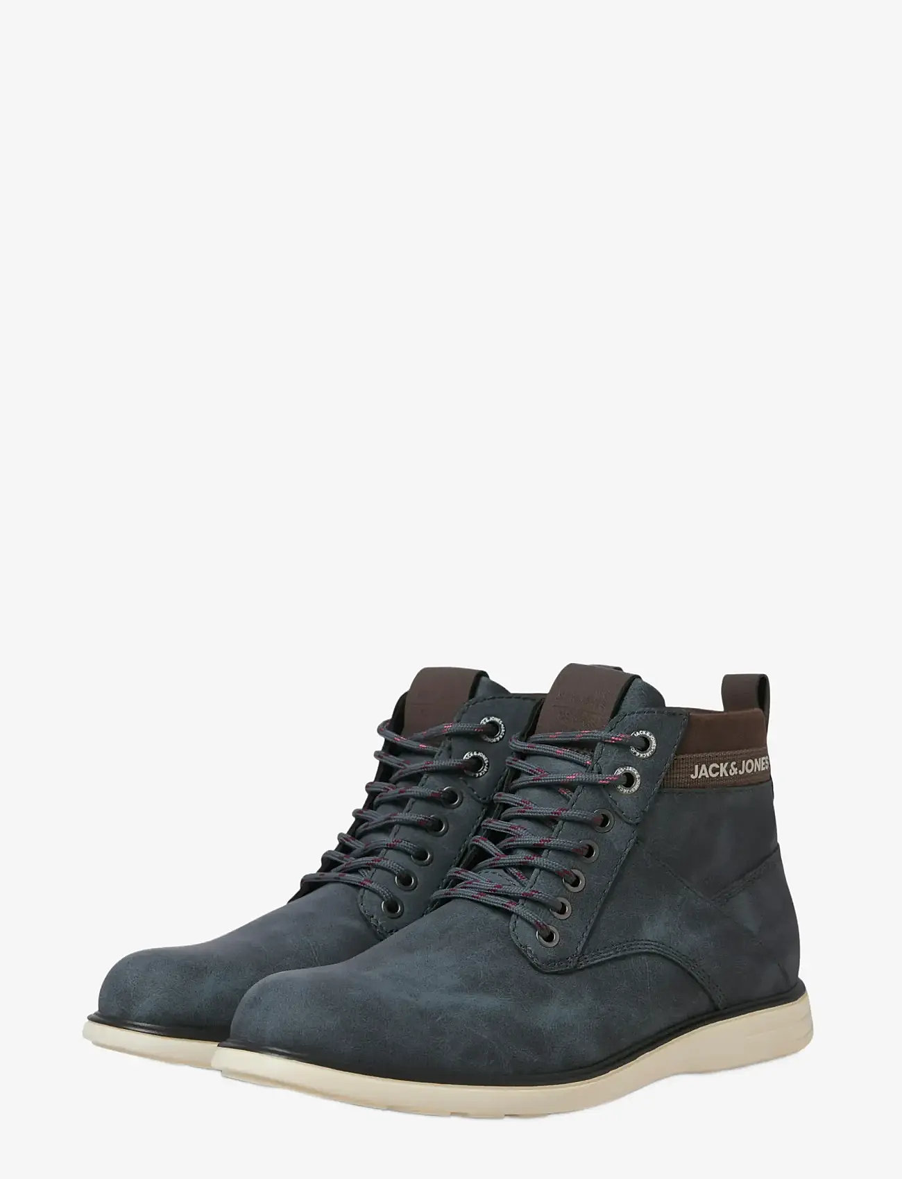 Jack & Jones - JFWDENVER PU COMBO BOOT - støvler med snøre - navy blazer - 2