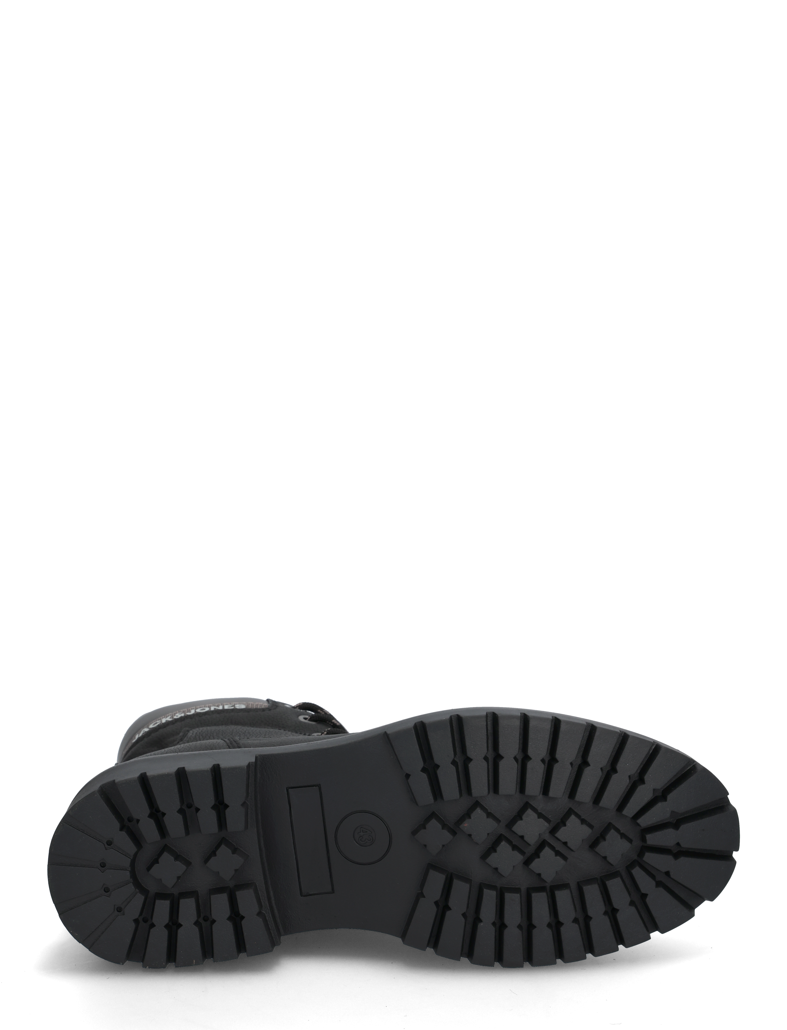 Jack & Jones - JFWFINIUS PU NUBUCK BOOT - støvler med snøre - anthracite - 5