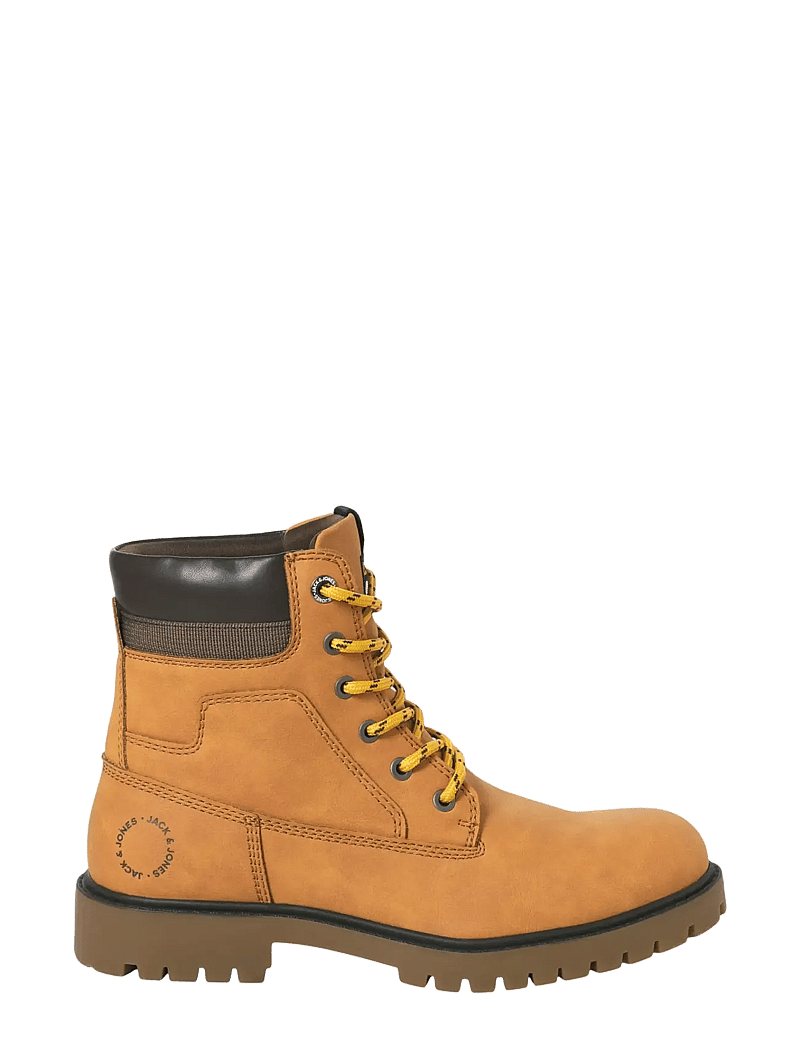 Jack & Jones - JFWFINIUS PU NUBUCK BOOT - schnürboots - honey - 0