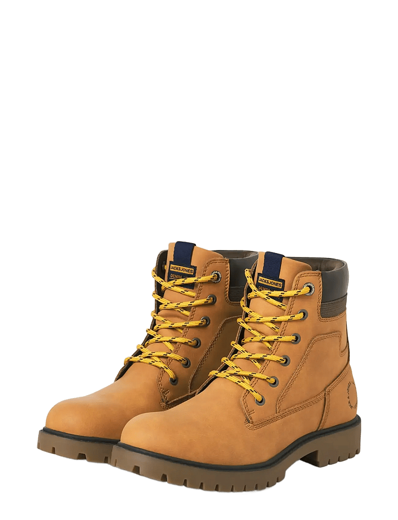 Jack & Jones - JFWFINIUS PU NUBUCK BOOT - schnürboots - honey - 3
