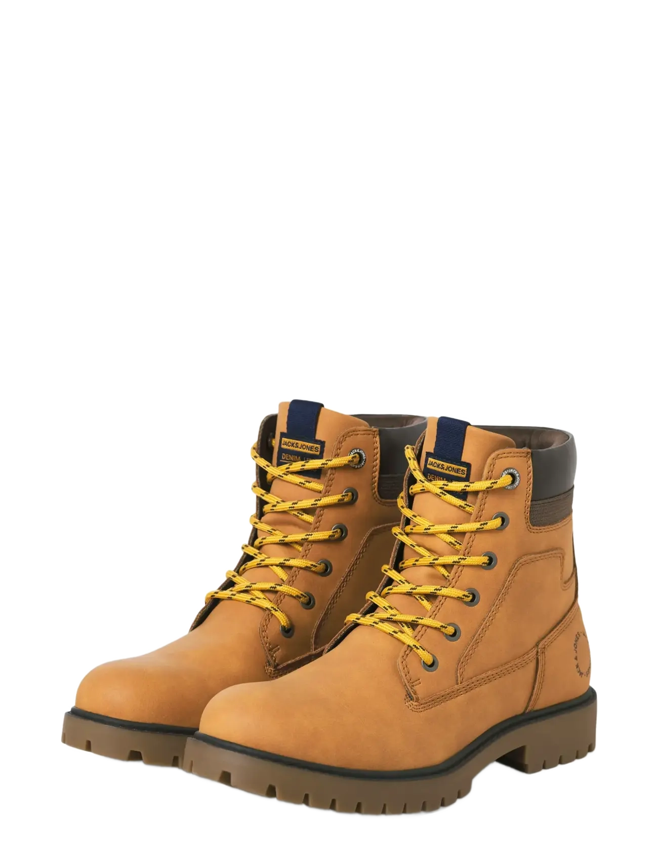 Jack & Jones - JFWFINIUS PU NUBUCK BOOT - laced boots - honey - 3