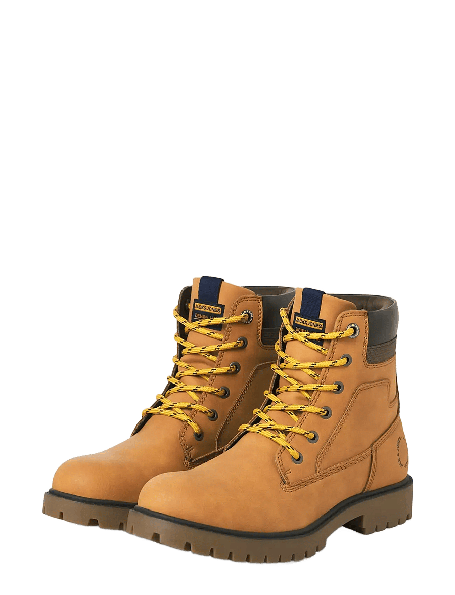 Jack & Jones - JFWFINIUS PU NUBUCK BOOT - schnürboots - honey - 3