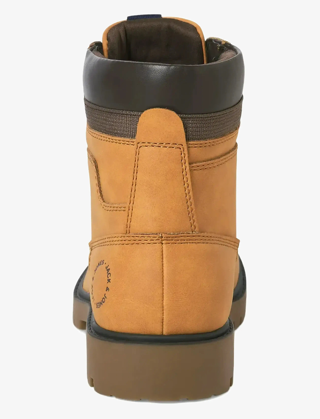 Jack & Jones - JFWFINIUS PU NUBUCK BOOT - støvler med snøring - honey - 4