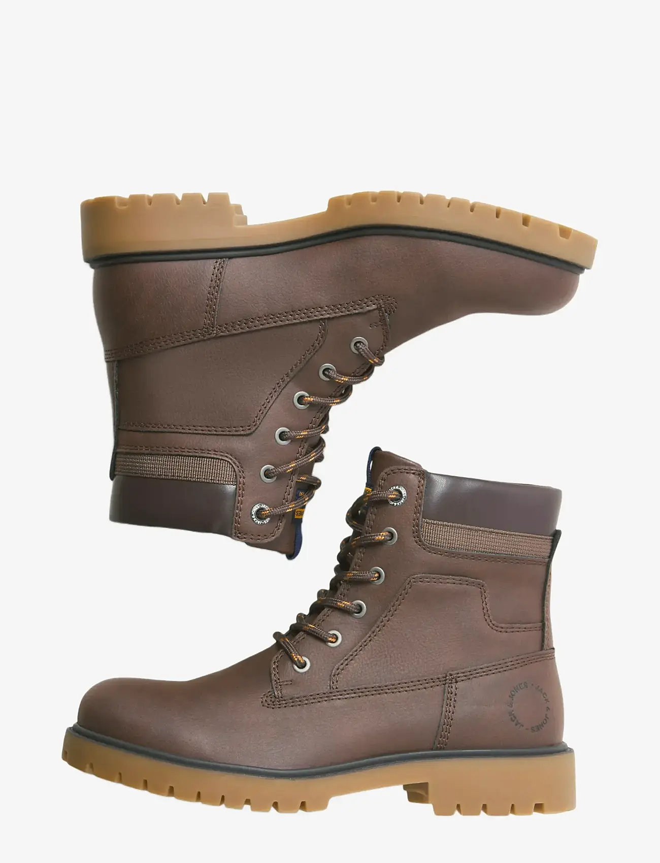 Jack & Jones - JFWFINIUS PU NUBUCK BOOT - støvler med snøre - java - 2
