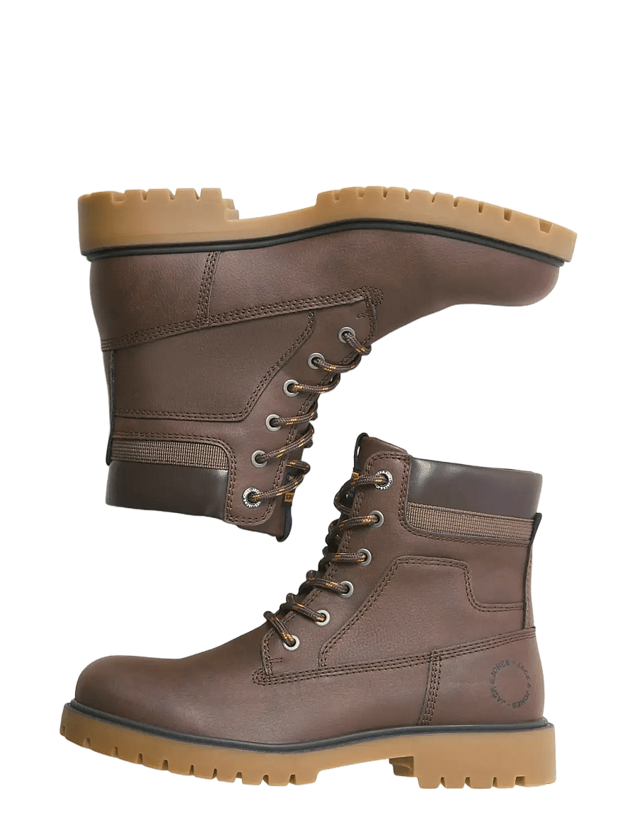 Jack & Jones - JFWFINIUS PU NUBUCK BOOT - schnürstiefel - java - 2