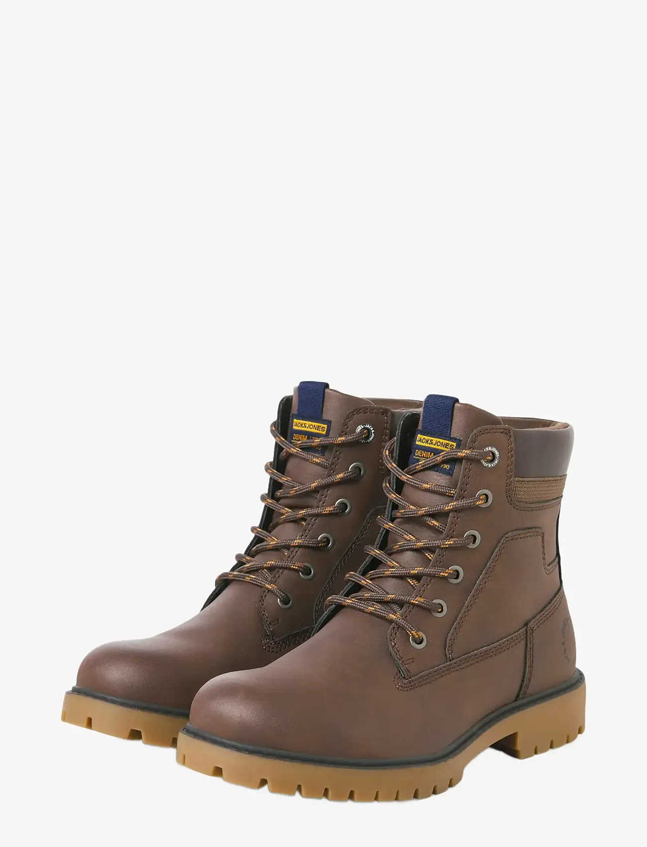 Jack & Jones - JFWFINIUS PU NUBUCK BOOT - støvler med snøre - java - 3