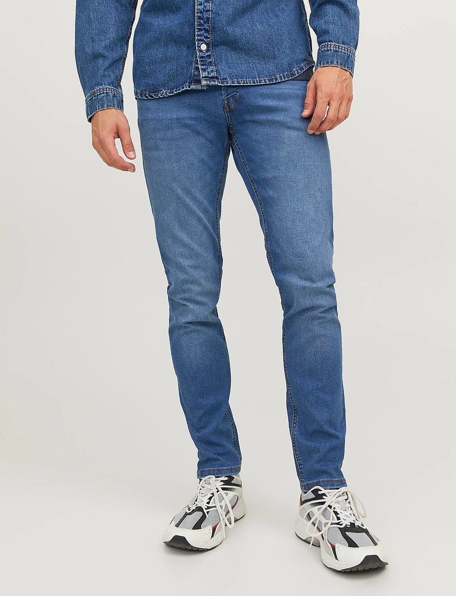 Jack & Jones - JJIGLENN JJORIGINAL SQ 223 NOOS - slim fit -farkut - blue denim - 0