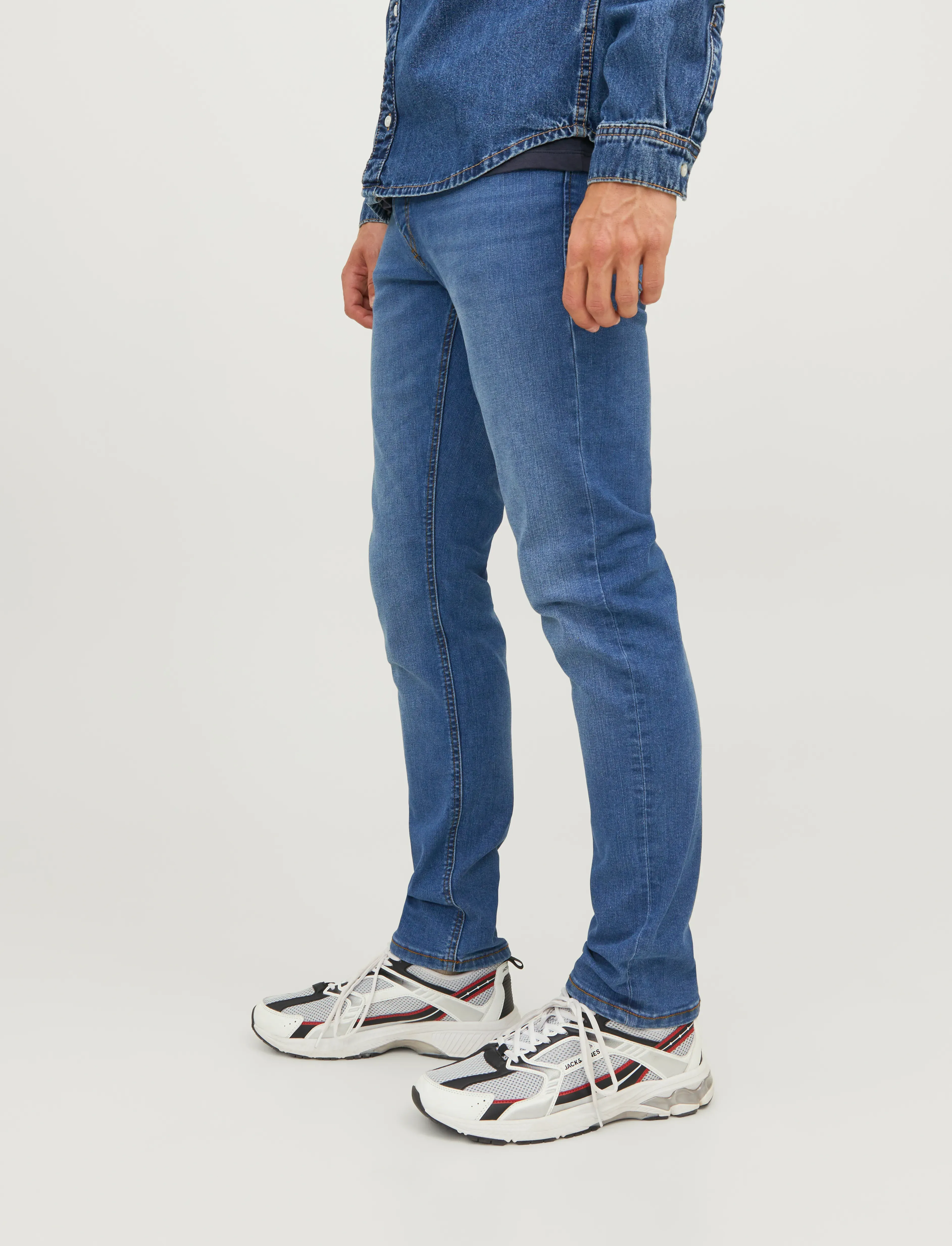 Jack & Jones - JJIGLENN JJBASIC SQ 223 NOOS - slim jeans - blue denim - 5