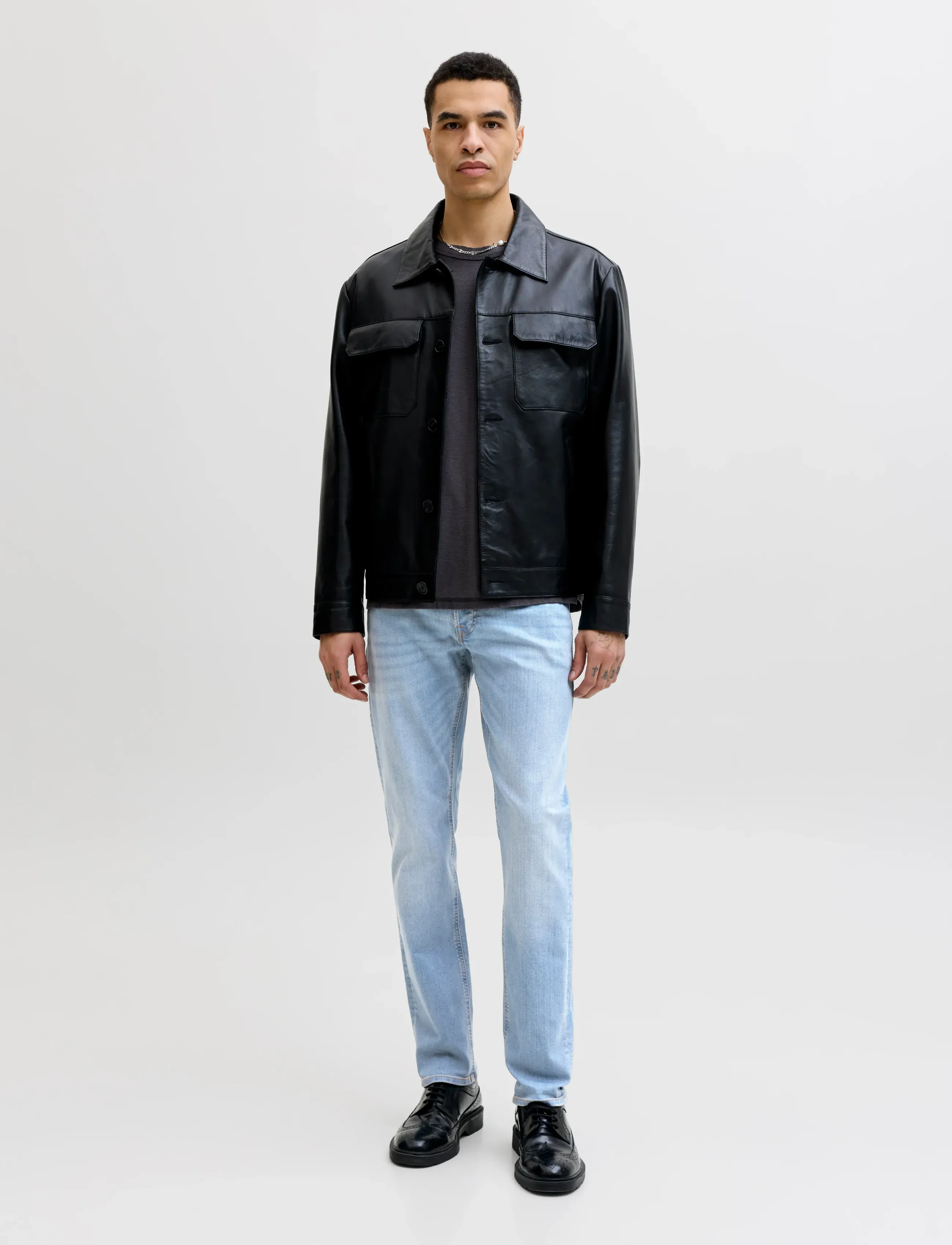 Jack & Jones - JJIGLENN JJBASIC SQ 330 NOOS - kitsad teksad - blue denim - 4
