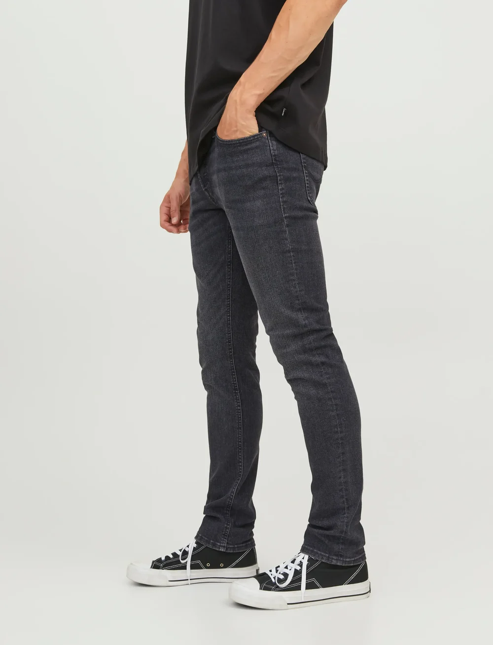 Jack & Jones - JJIGLENN JJORIGINAL SQ 270 NOOS - kitsad teksad - black denim - 4