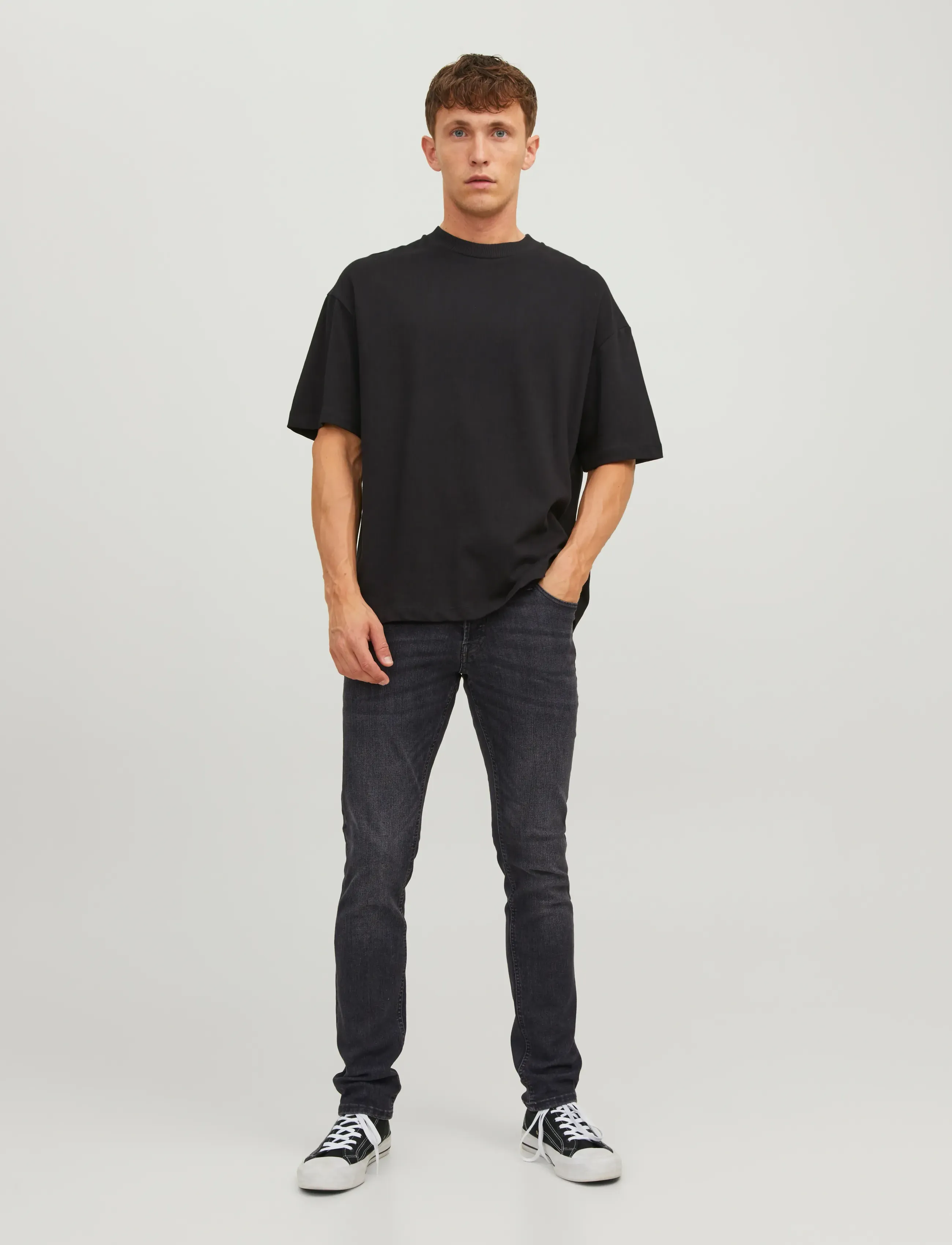 Jack & Jones JJIGLENN JJORIGINAL SQ 270 NOOS - Riided - BLACK DENIM / black
