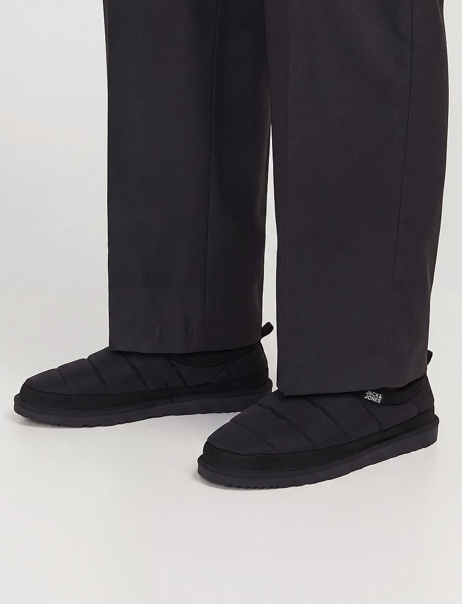 Jack & Jones - JFWPUFF MULE SLIPPER PB - kollektioner - anthracite - 0