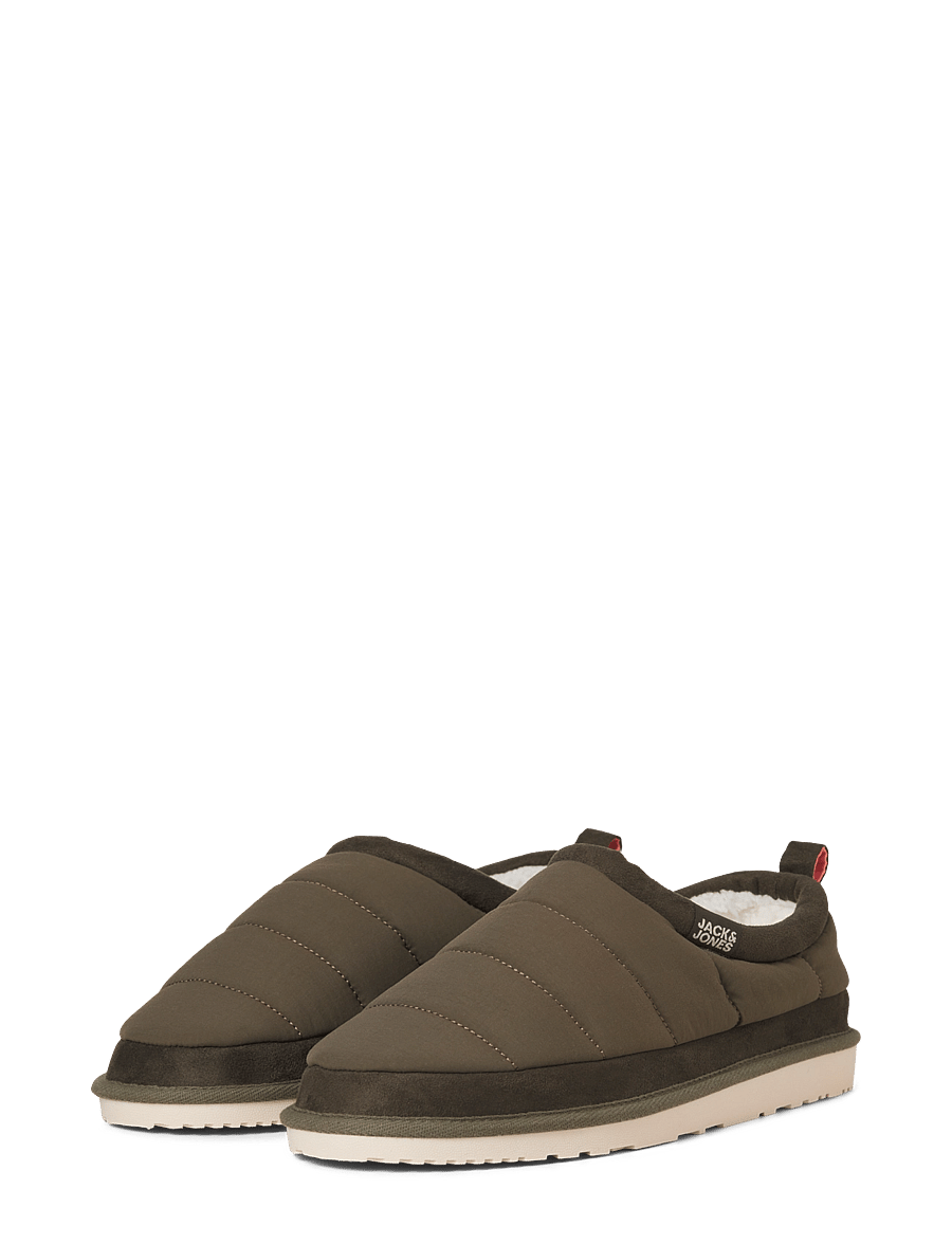 Jack & Jones - JFWPUFF MULE SLIPPER PB - kollektioner - dark olive - 1