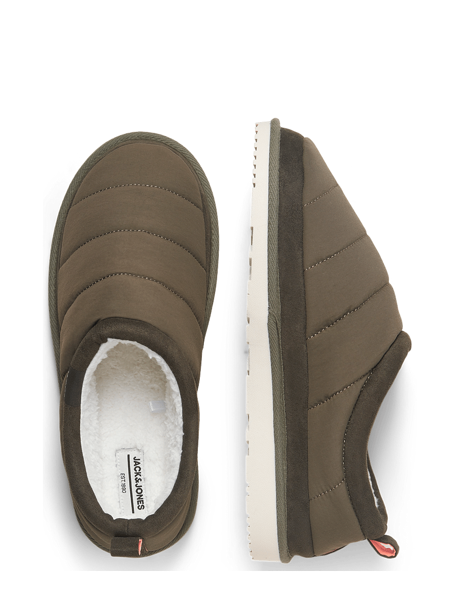 Jack & Jones - JFWPUFF MULE SLIPPER PB - kollektioner - dark olive - 2