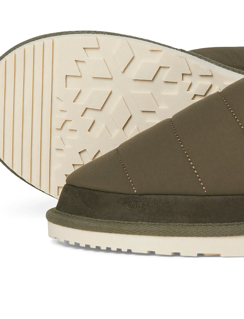 Jack & Jones - JFWPUFF MULE SLIPPER PB - kollektionen - dark olive - 4