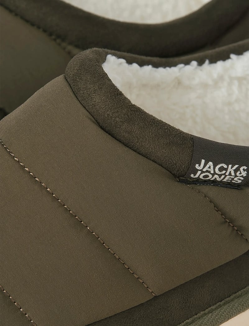 Jack & Jones - JFWPUFF MULE SLIPPER PB - kollektionen - dark olive - 5