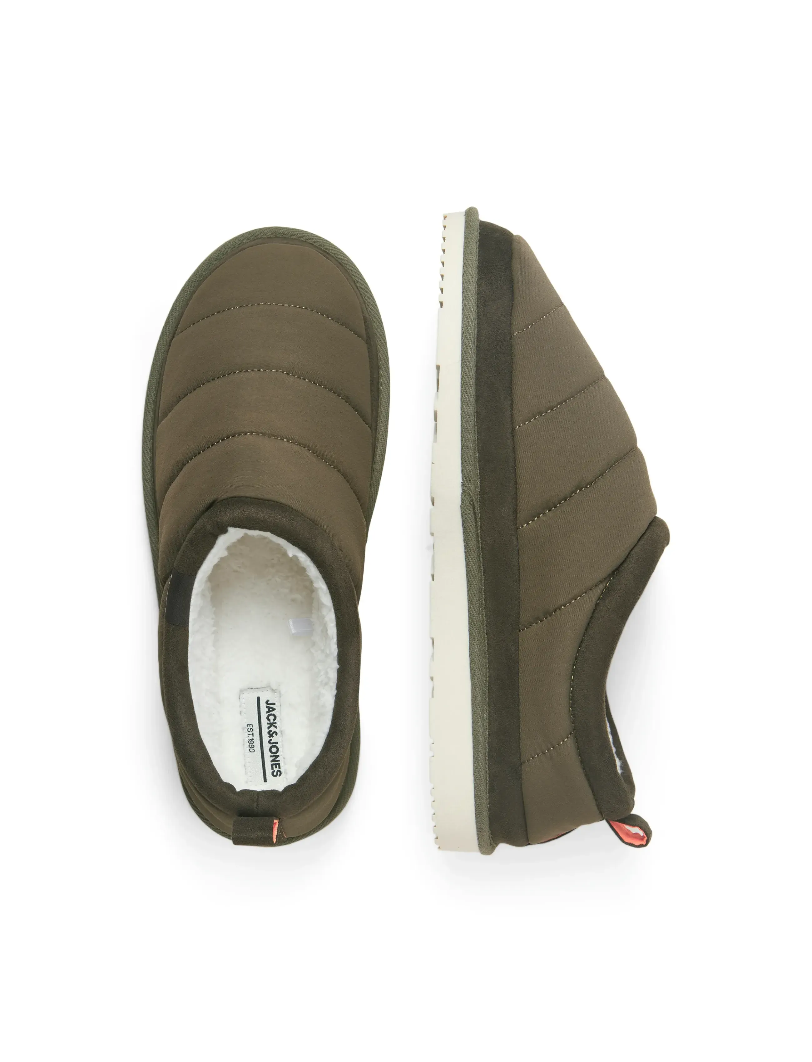 Jack & Jones JFWPUFF MULE SLIPPER PB - Tänavastiil - DARK OLIVE / khaki/green