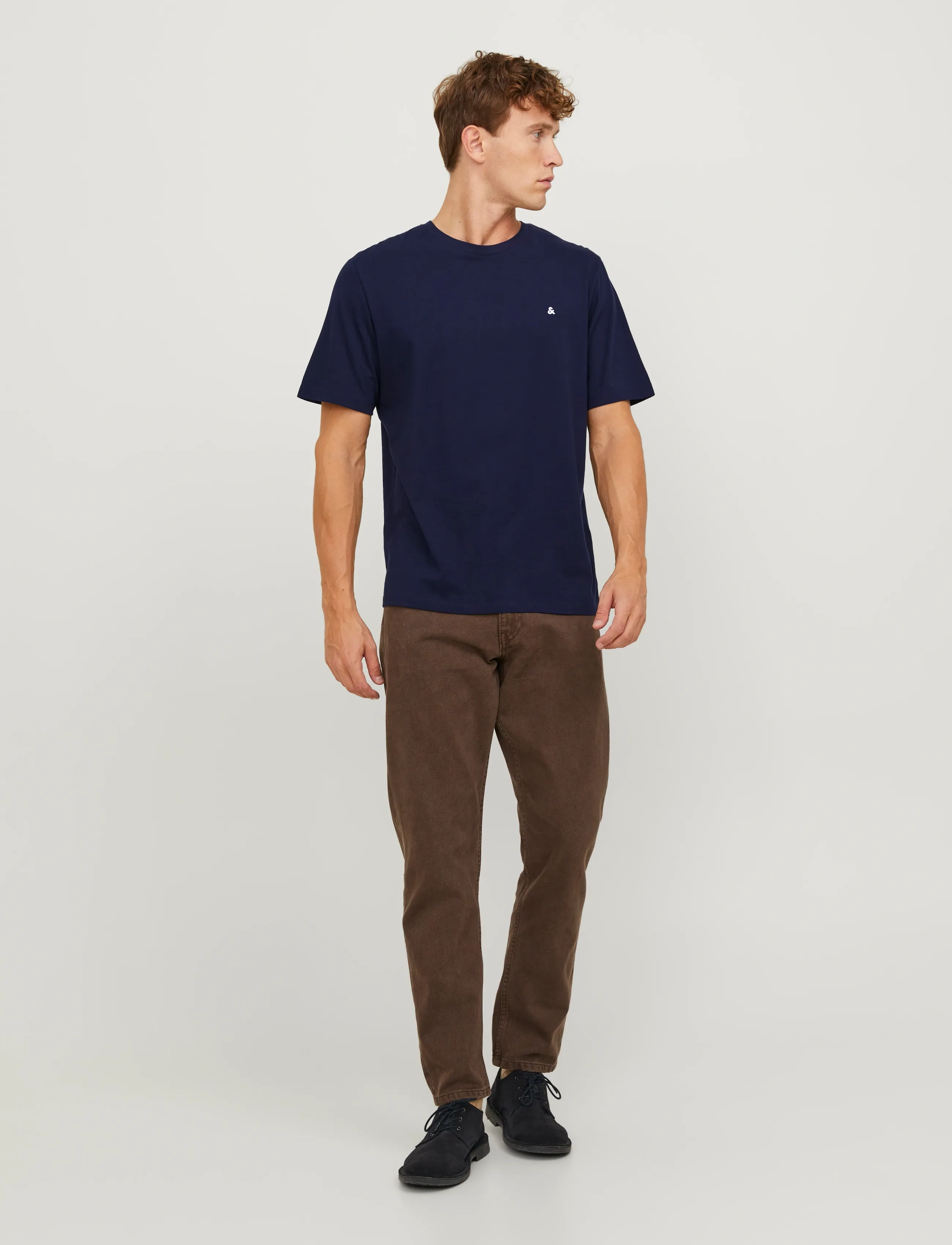 Jack & Jones JJEPAULOS TEE SS CREW NECK NOOS - T-Shirts - NAVY BLAZER / navy