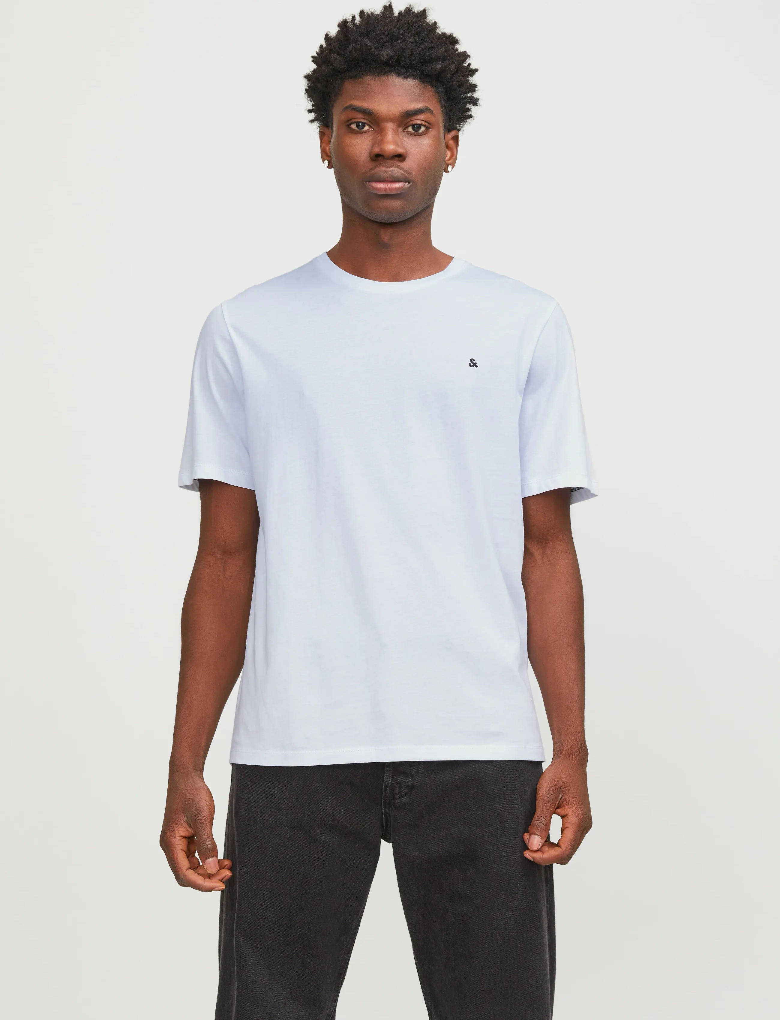 Jack & Jones JJEPAULOS TEE SS CREW NECK NOOS - T-Shirts - WHITE / white