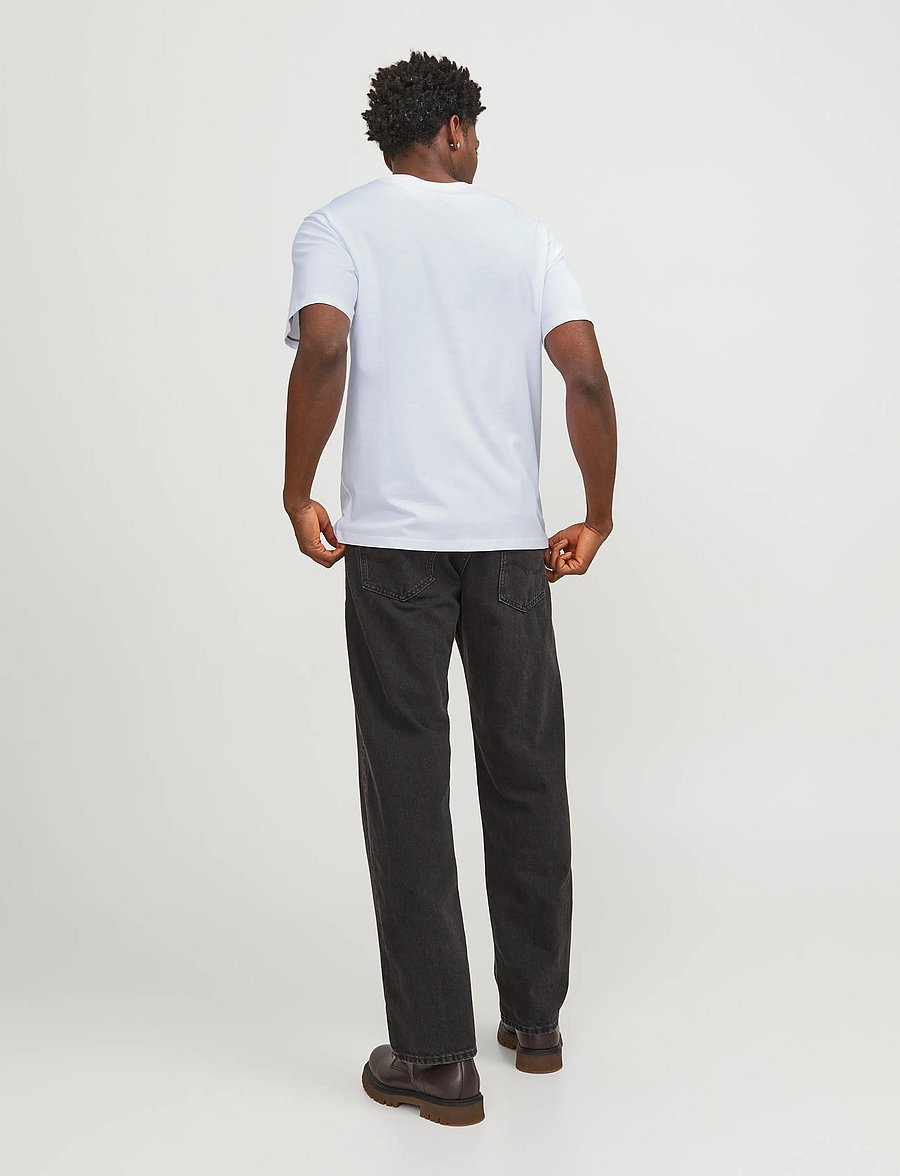 Jack & Jones - JJEPAULOS TEE SS CREW NECK NOOS - kurzärmelige t-shirts - white - 2