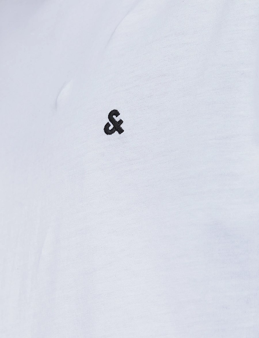 Jack & Jones - JJEPAULOS TEE SS CREW NECK NOOS - kurzärmelige t-shirts - white - 4